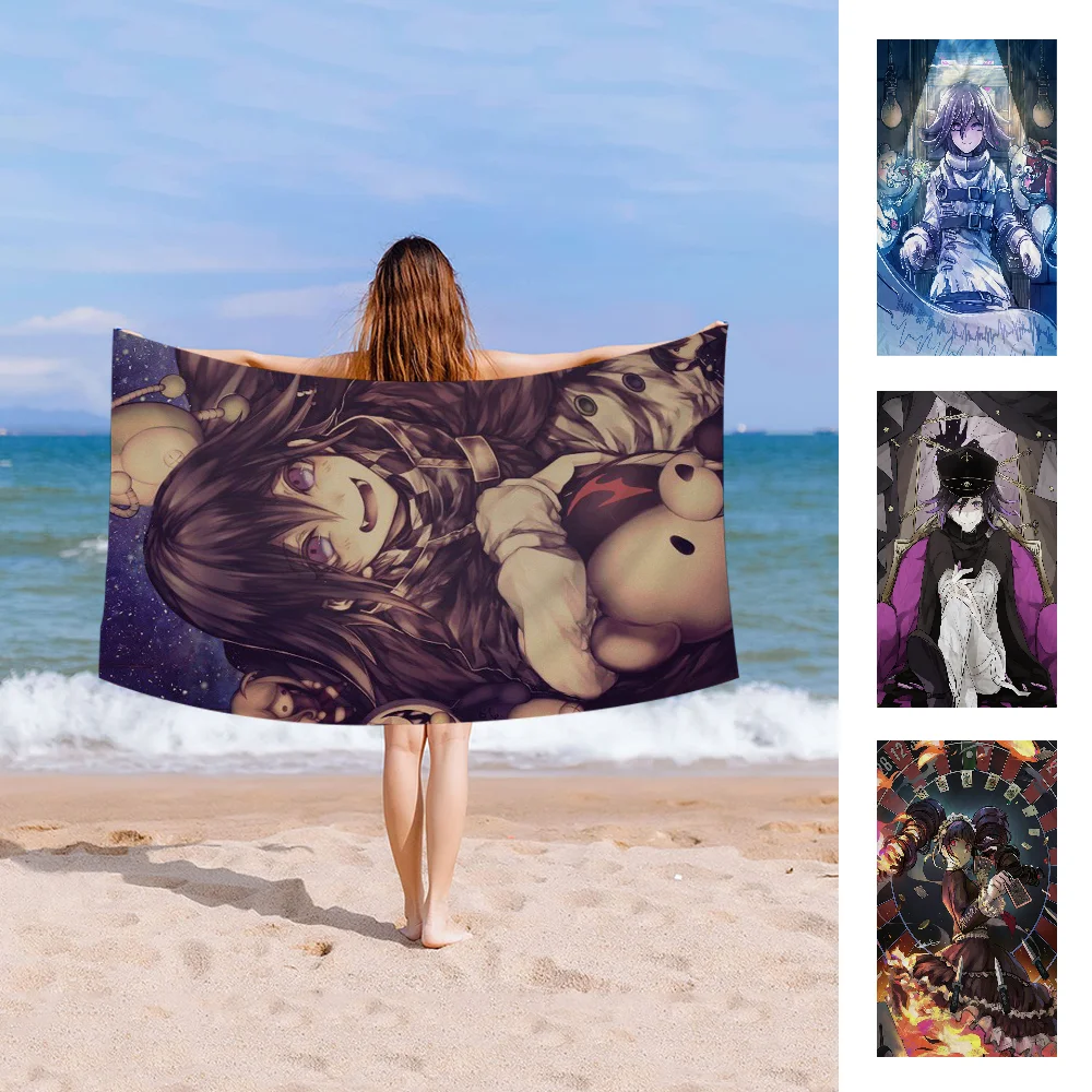 

Danganronpa Beach Towel Cartoon Cute Summer Kids Large Bath Pool Beach Towel Microfiber Absorbent For Swimming Travel