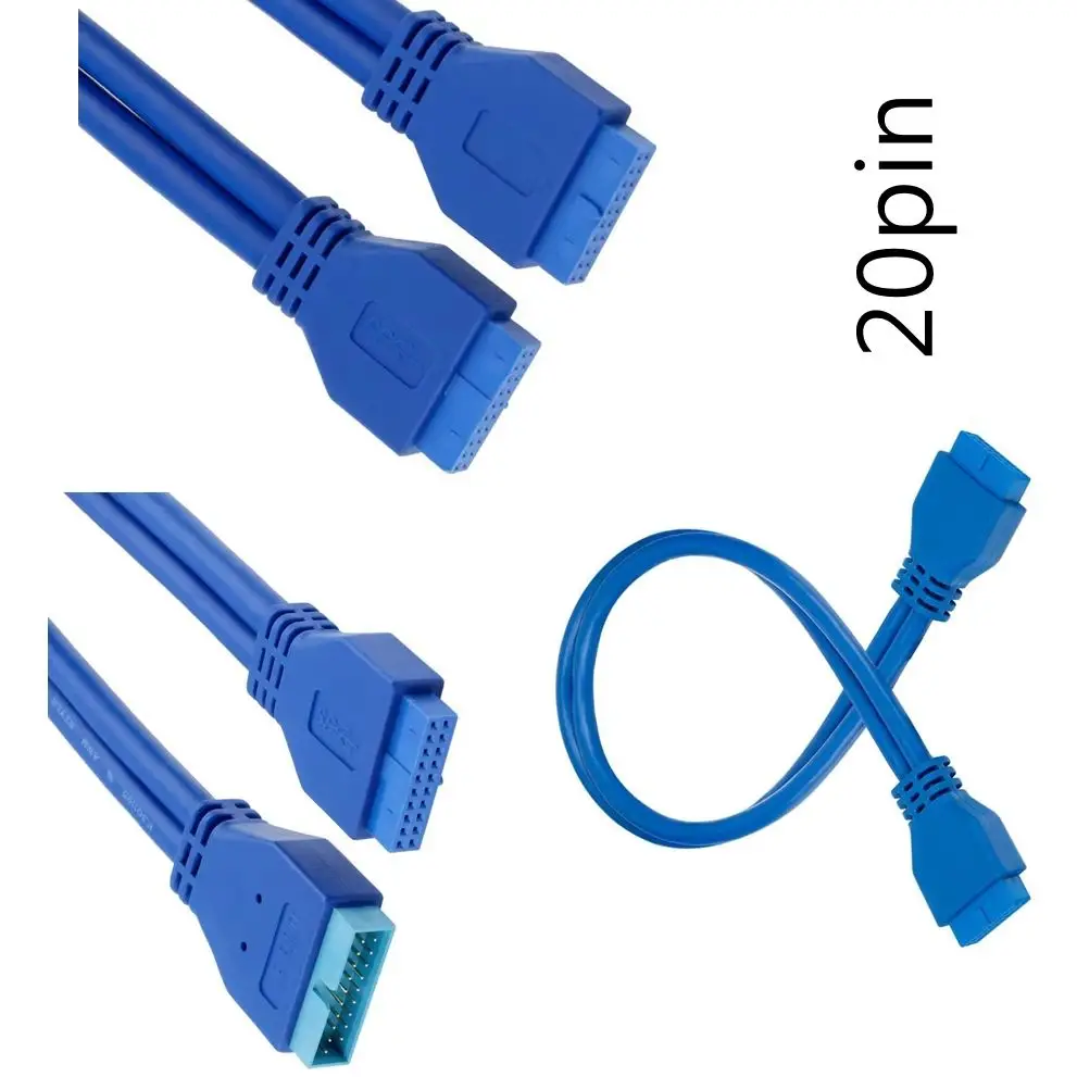 

5Gbps USB Extension USB3.0 20Pin Female to USB 3.0 20 Pin Male Extension Cord Motherboard Mainboard Cable Extender 0.2m 0.5m