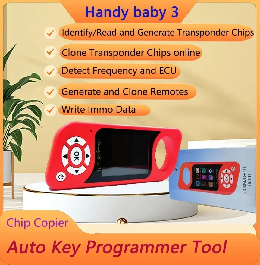 Newest JMD Handy Baby III Auto key programmer lll Key Copier for 4D / 46 / 48 / G / KING / King Chip Red Chip Copy 96bit 48 Chip