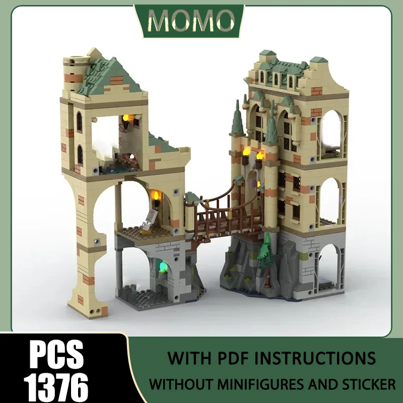 

Popular Movie Model Moc Building Blocks The Suspension Bridge Model Technology Brick DIY Assembly Construction Toy Holiday Gifts