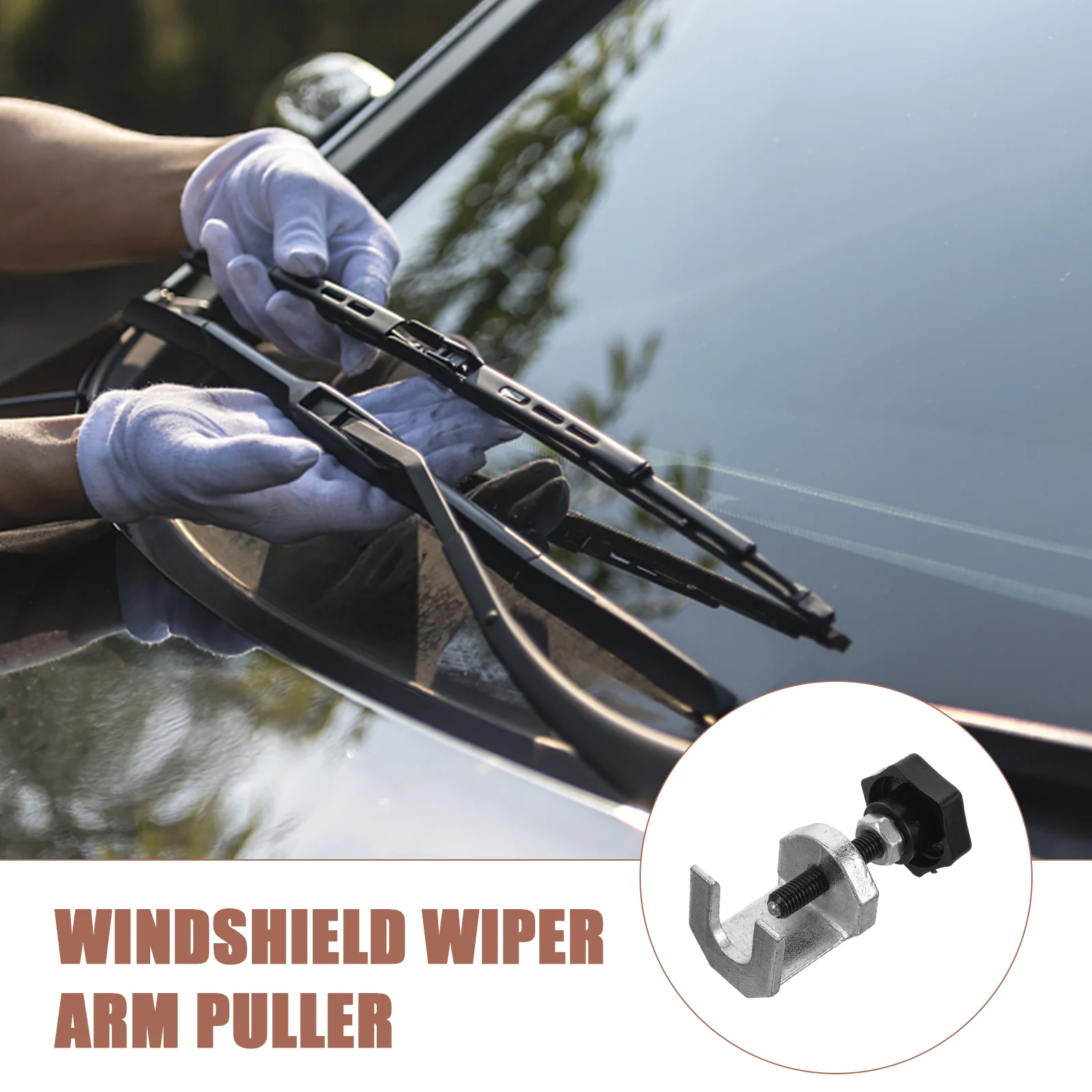 Wiper Arm Remover เครื่องมือกําจัดใบมีดดึงกระจกหน้ารถด้านหลัง Suite Puller/ถอด