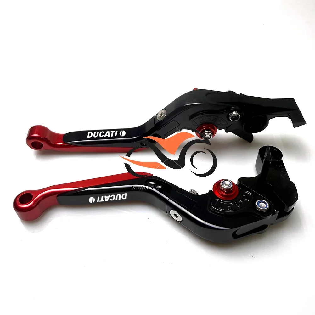 For DUCATI Monster 937/950/1200 1199 1299 959 Panigale V4 V2 MOTO Clutch Lever Brake Lever Extendable Foldable Handle Levers