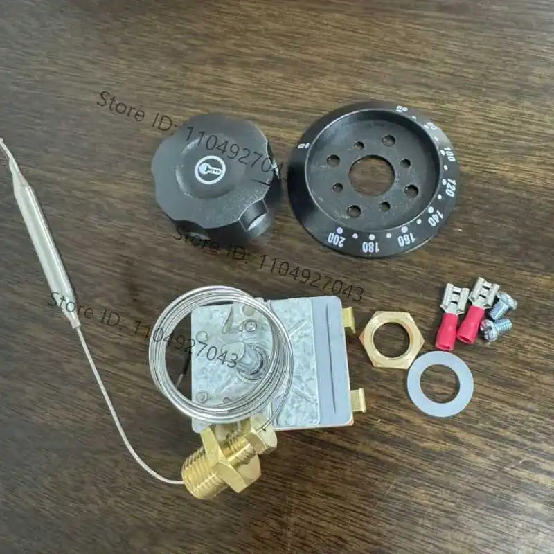 for Electric fryer temperature control switch 60-200 degrees, fryer thermostat waterproof sealing screw M12 knob thermostat
