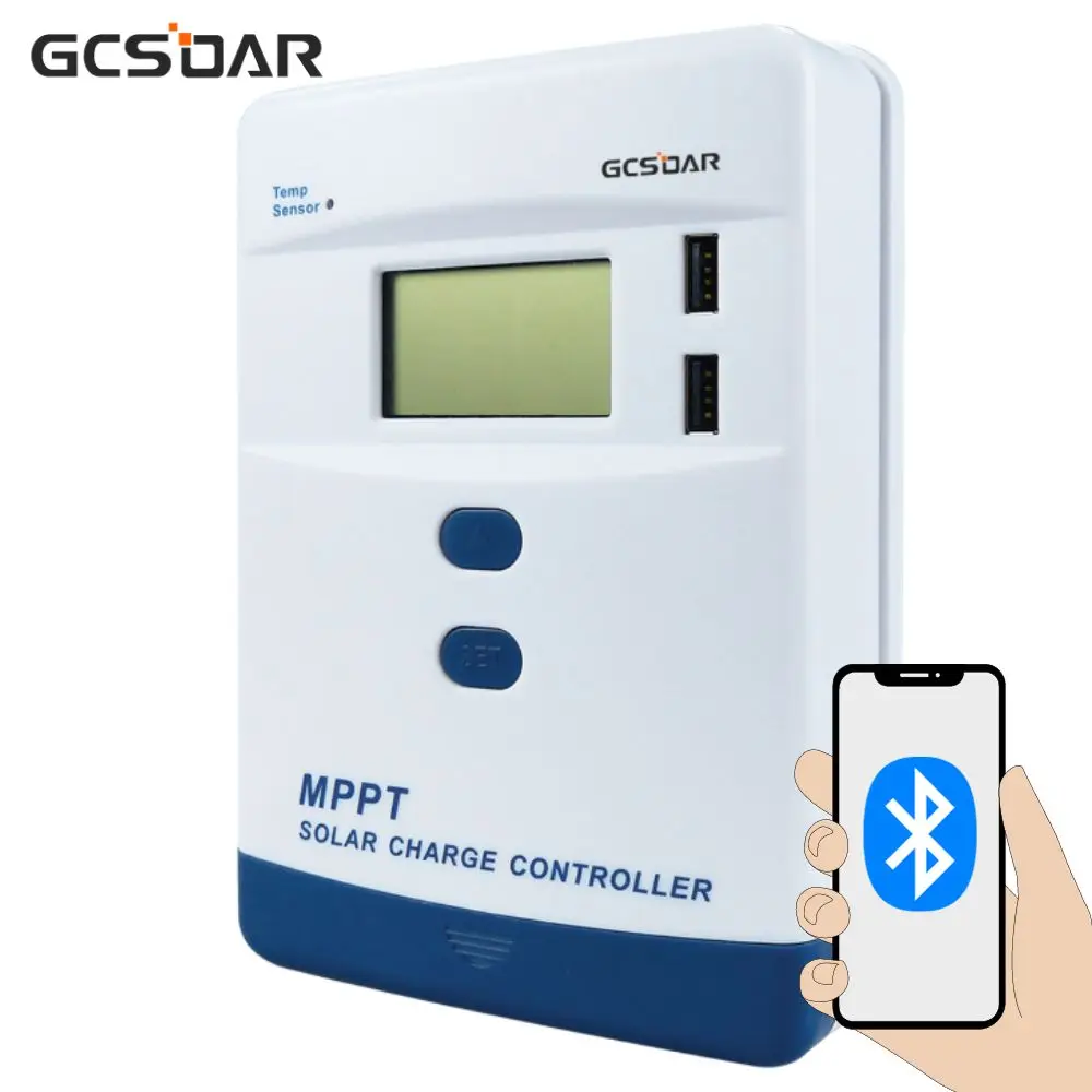 

GCSOAR MPPT 12/24V 40A Solar Controller for Lithium Batteries Lead-Acid Battery Built-in BLE