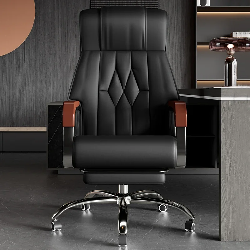 

Black Comfy Office Chair Luxury Backrest Premium Designer Recliner Gaming Chairs Armchair Relaxing Silla Oficina Furniture