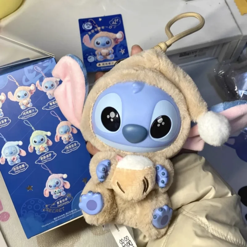 Disney Stitch manger quelque chose avant du sommeil série boîte aveugle jouet poupée Anime Figure point poupée ornements Surprise jouet cadeau