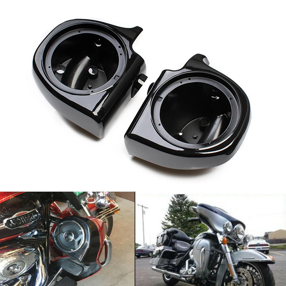 

6,5 "коробка для колонок мотоцикла Нижняя вентиляционная обтекатель для Harley Touring Electra Street Glide Road King 1993-2013