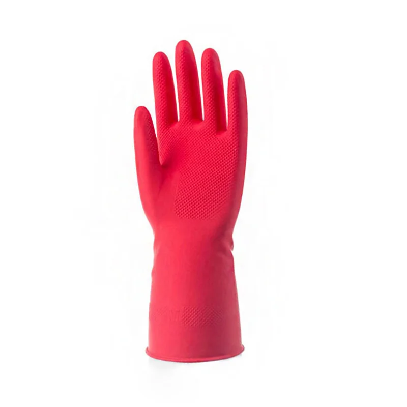 Female Waterproof Rubber Latex Dishwashing Gloves Kitchen Durable Cleaning Housework Chores Dishwashing Tools 2022 New