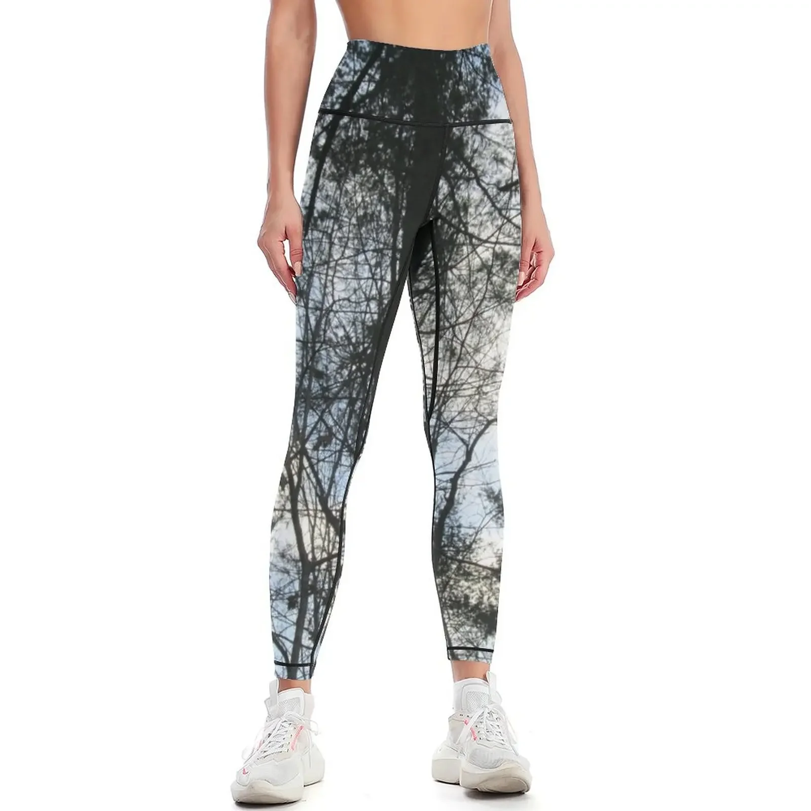 Pine Forest Leggings Women's sports pants legings for fitness gym top push up legging Womens Leggings