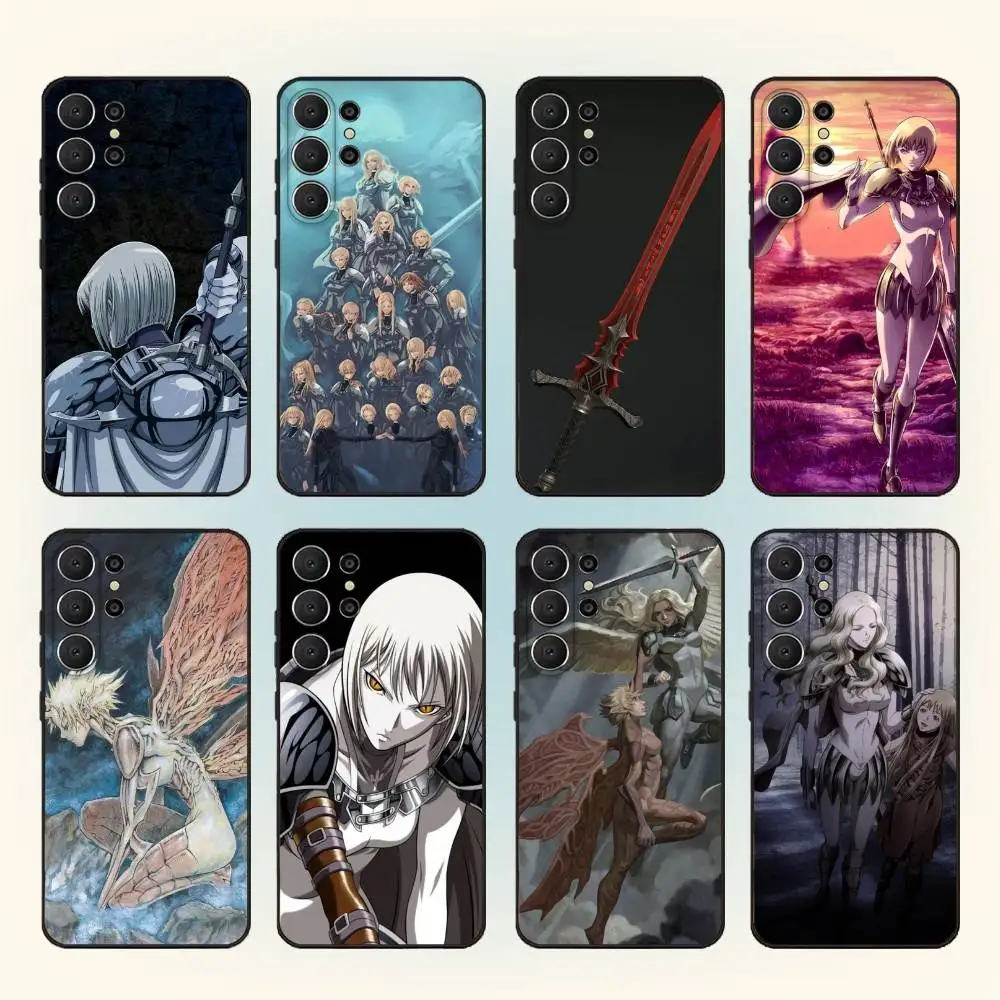 

C-Claymore Anime Phone Case For Samsung S25,S24,S21,S22,S23,S30,Ultra,S20,Plus,Fe,Lite,Note,10,9,5G Black Cover
