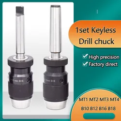 drop shipping MT1 MT2 MT3 MT4 R8 C10 C12 C16 C20 B10 B12 B16 B18 B22 Morse Drill Chuck Lathe CNC Machine Self Tightening Chuck