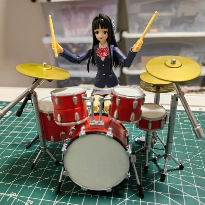 

J.DREAM capsule toys cute kawaii Miniature Drum Mascot Part.2 red movable pedals hi-hats match 1/12 dollhouse figures