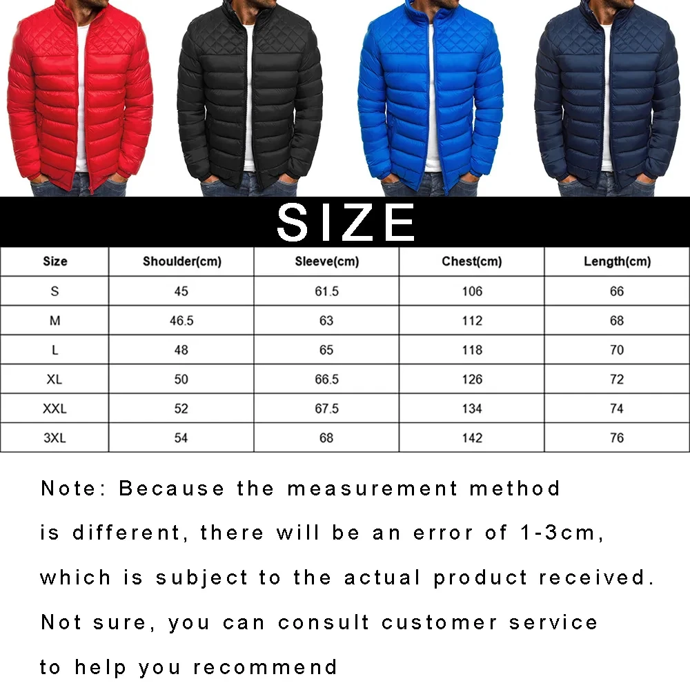 2024 High end Hot Selling Winter Men\'s Standing Collar Warm Park Street Clothing Fashion Leisure Comfortable Jackets