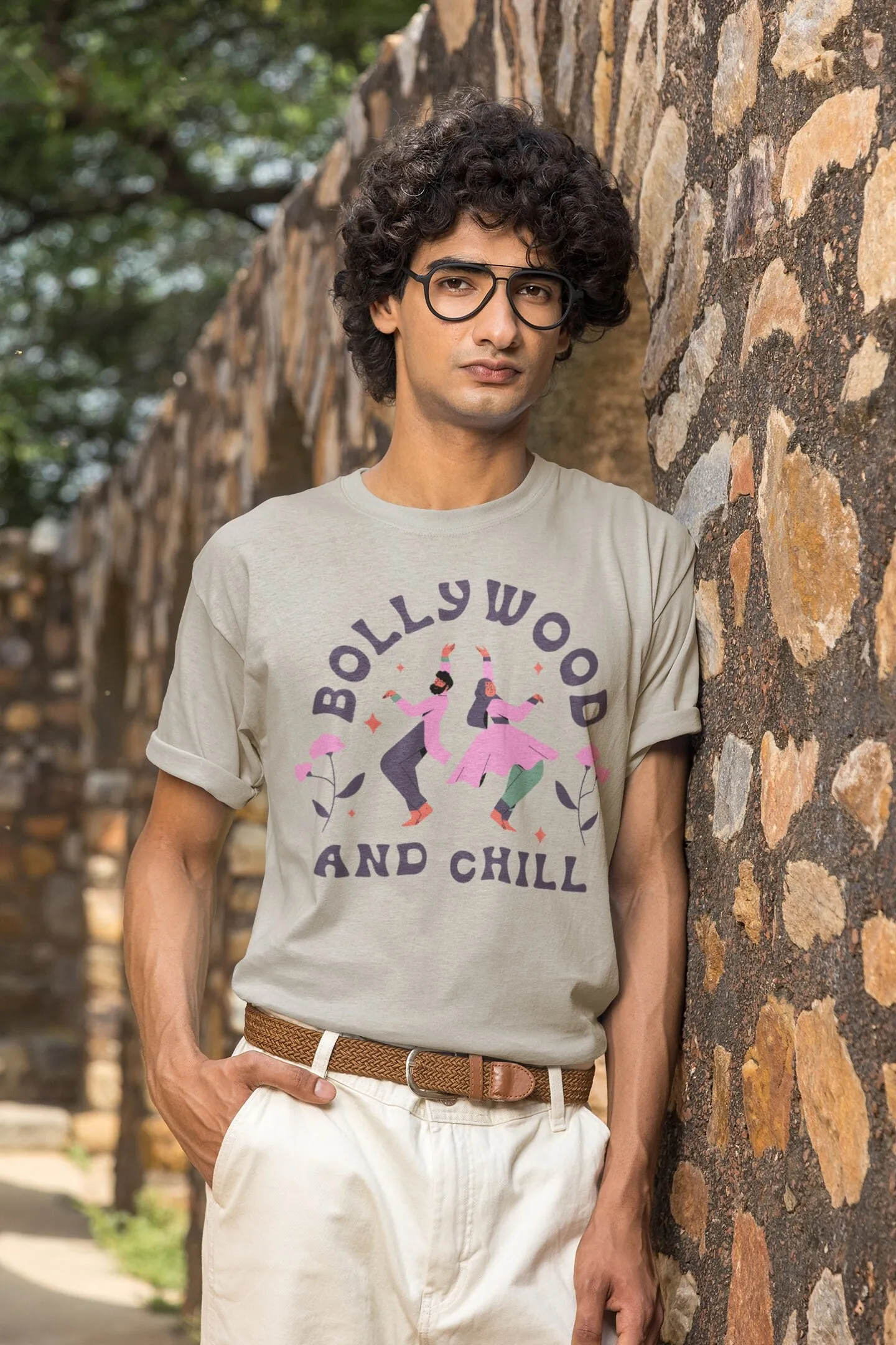 Bollywood and Chill T Shirt Movie Fan Indian Cinema Lover