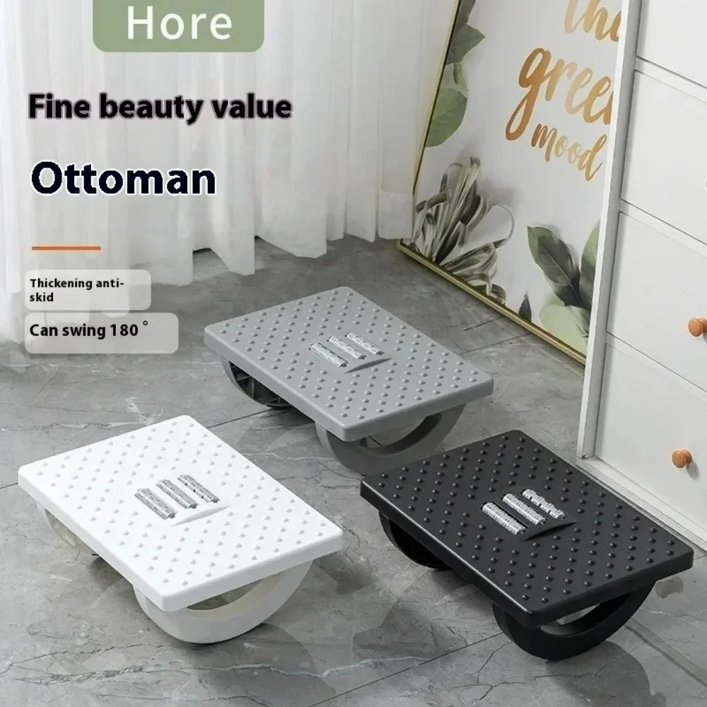 

Портативная подставка для ног под столом, эргономичная подставка для ног с массажными роликами, подставка для ног для домашнего офиса, работы, быстрая доставка