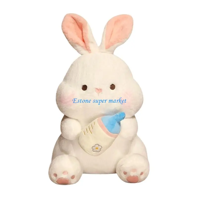 

090B Adorkable Rabbit Stuffed Animals Stress Toy Office Bedroom Throw Pillow