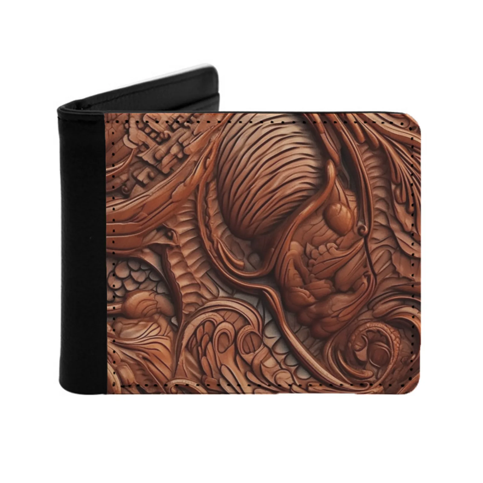 

Кожаные мужские кошельки с вечным деревообращением, кошелек с держателем для кредитных карт, черный кошелек, дешевый бесплатный маленький красочный ноутбук Pinterest