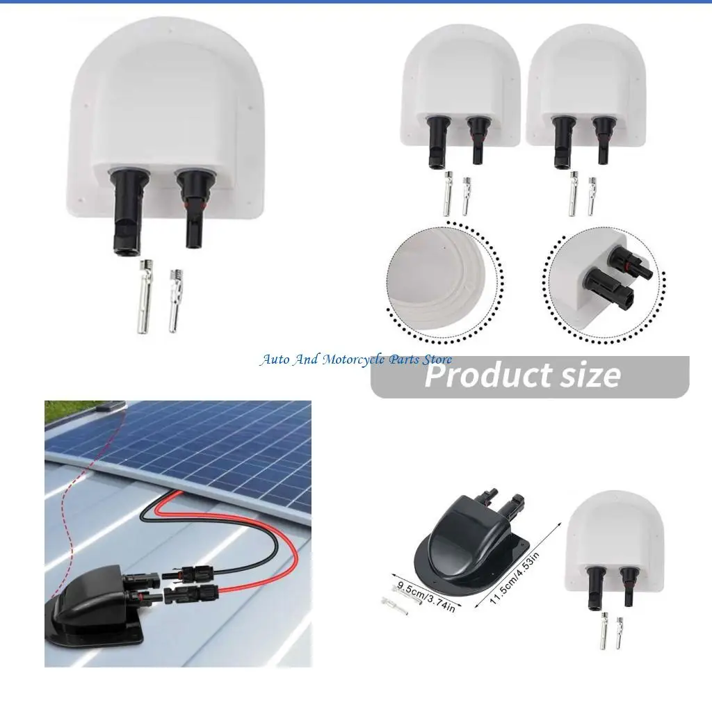 P9FD Universal Solar Power Wire Junction Enclosures with ABS Construction Panel Cable Management Box for Motorhome Roof
