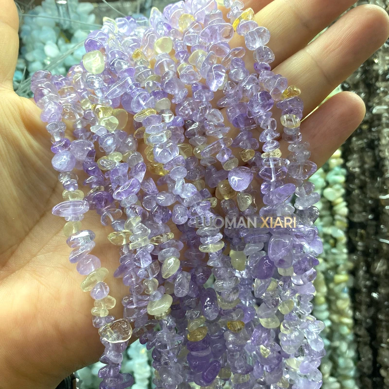 30 Zoll Naturstein Unregelmäßige Rohperlen 5-8mm Milch-Amethyst Zwischenperlen für Schmuckherstellung DIY Halskette Armband Anhänger Zubehör – Detail 8