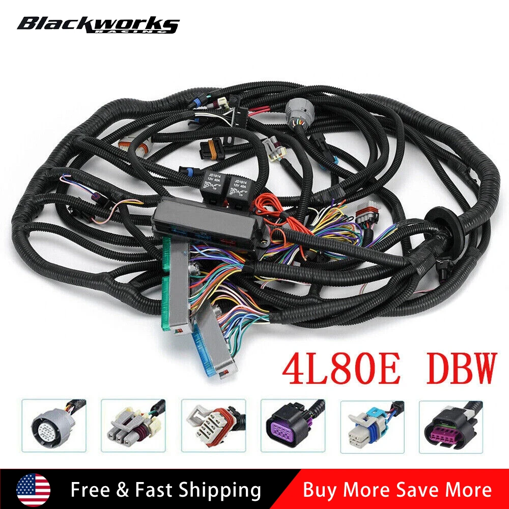

For 2003-2007 LS LS3 Vortec Stand Alone Wire Harness Drive By Wire 4L80E 4.8 5.3 6.0 DBW