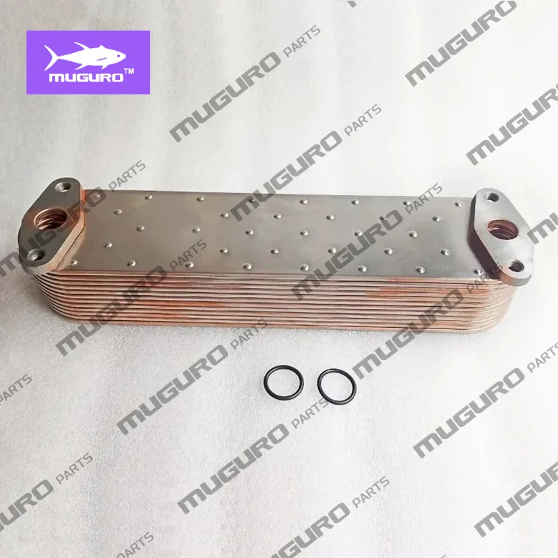 Heavy Truck Construction Machinery 12 Plates Diesel Engine QST30 Oil Cooler Core 4068308 3092611