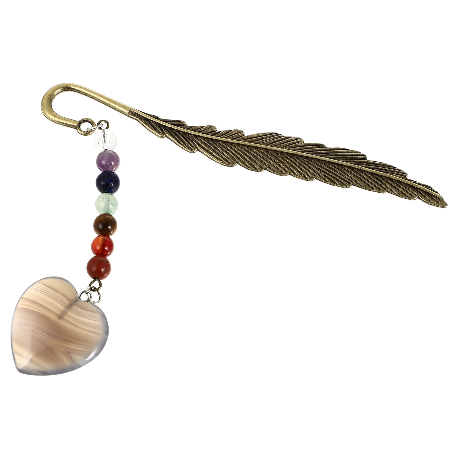 

Vintage Style Natural Stone Bookmark Exquisite Page-Marker Lightweight Decorative Book Marker For Readers Gifts Women