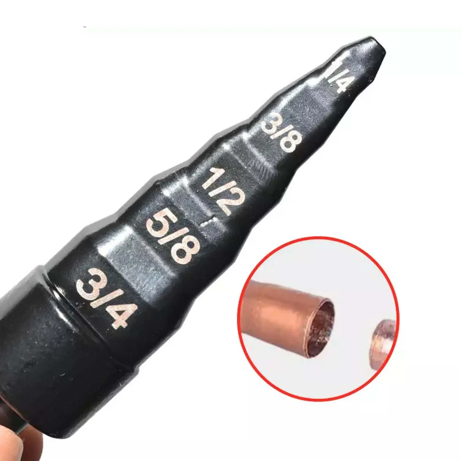 

5-in-1 Swage Tube Expander, Air Conditioner Copper Pipe Swaging Drill Set Refrigeration Copper Tubing Tool with 1/4 to 3/4" Bits