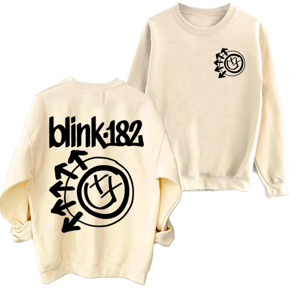 Blink 182 Logo Crewneck Sweatshirt Hoodie Man Woman Graphic Sweatshirts Pullover Plus Size Unisex Pullover Women Clothing