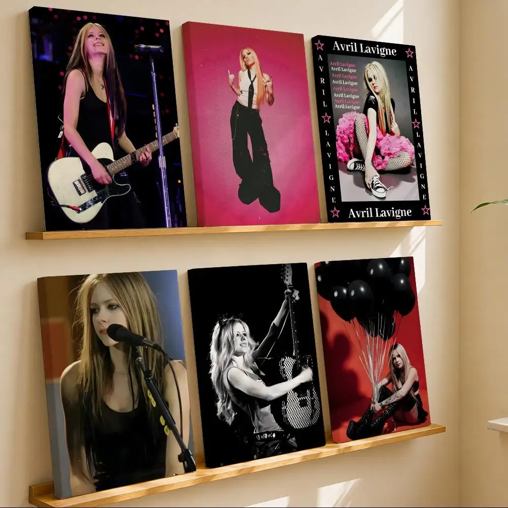 Tableau mural encadré de la chanteuse pop A-Avril Lavigne – Décoration murale encadrée – Complète toute ambiance murale