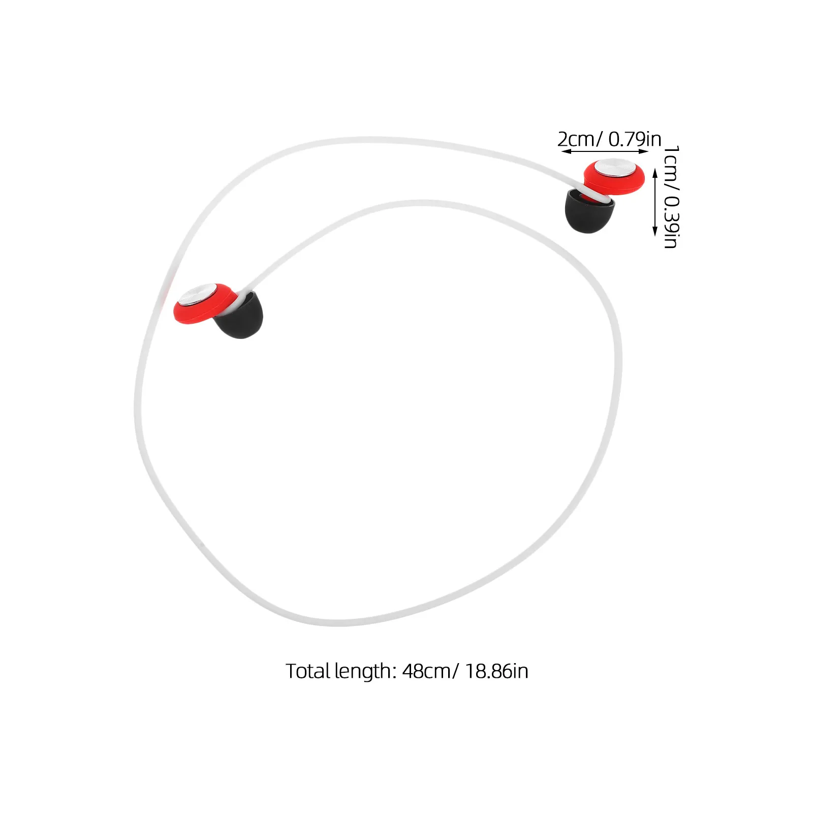 Noise Cancelling Ear Plugs Soft Silicone Red Silver Cd Pattern Standard Version with White Lanyard for Sleeping Travel Hearing