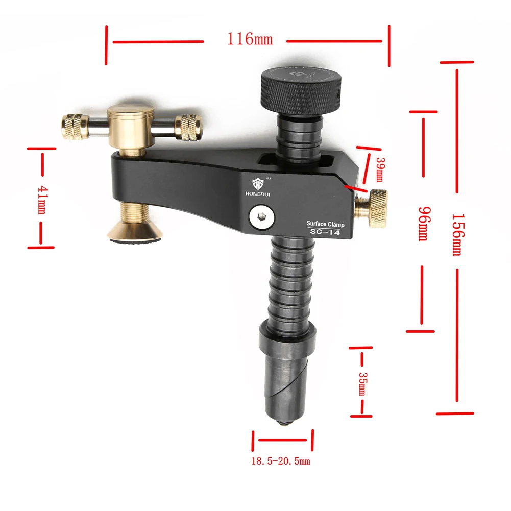 HONGDUI SC-14 Table Hold Down Clamp DIY Fixing Clip Aluminum Alloy Woodworking Desktop Surface Fixing Clamp