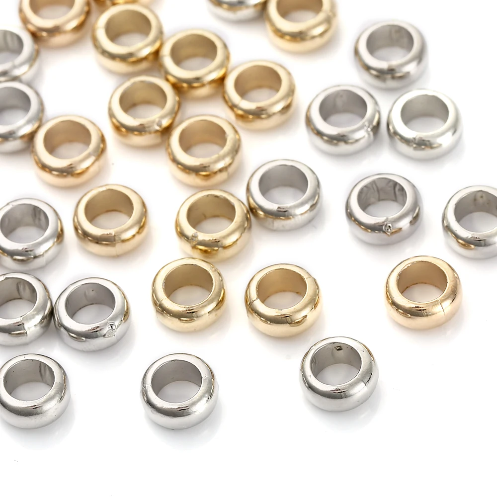 100Pcs/lot 9*9mm Round Shape CCB Beads Charm Spacer Beads for DIY Jewelry Making Finding Supplies Accessories
