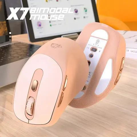 Ziyoulang X7 PAW3212 Wireless Mouse Bluetooth 2.4G 2400DPI Silent Mouse Ergonomic Rechargeable Esports Gaming Mouse PC Laptop