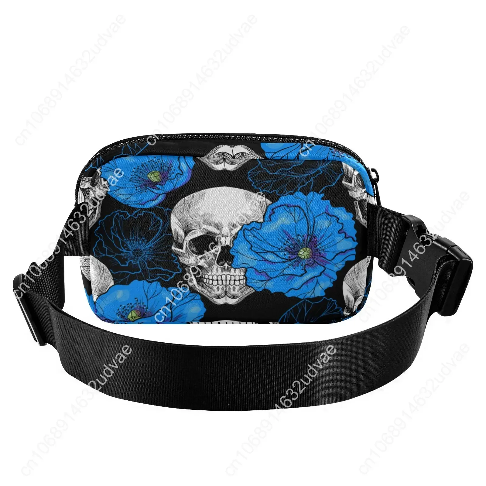 2022 New Fashion Waist Packs Women Purse Casual Phone Belt Bag Skull Design Female Travel Phone Bag Men Fanny Banana Bag Chest