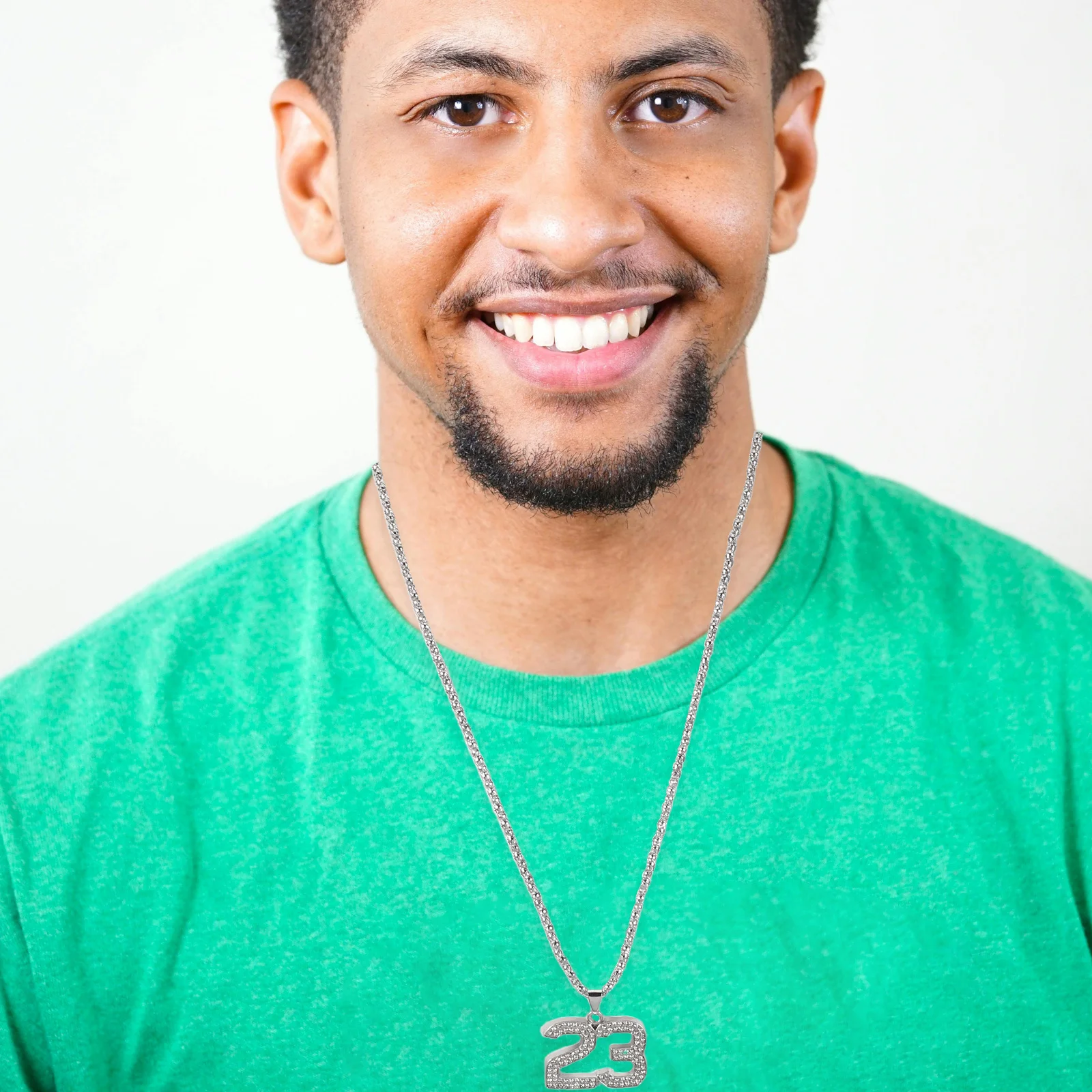 

Number 23 Pendant Alloy Necklace Men Sports Necklace Lightweight Cool Trendy Neck Chain Fashionable Neck Jewelry