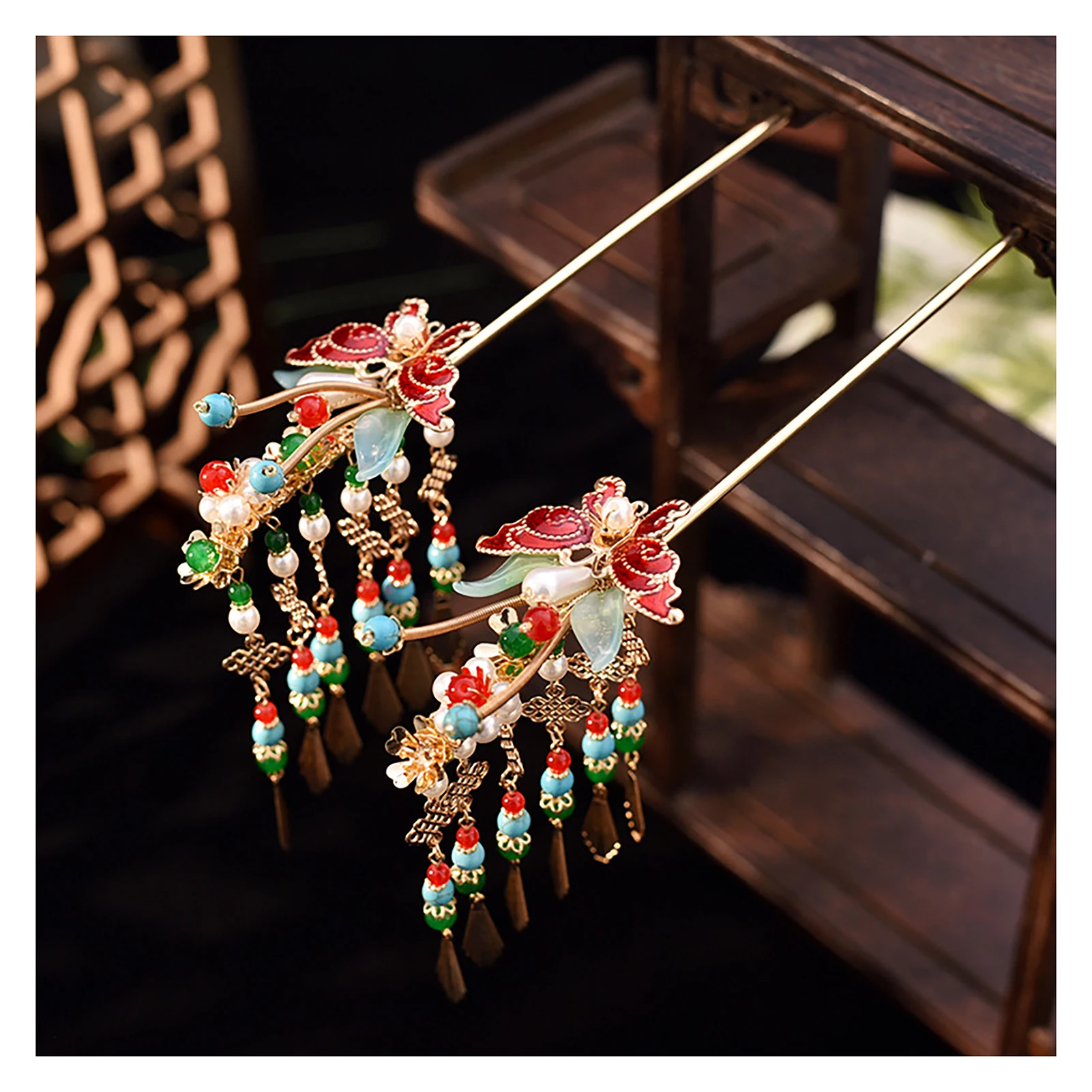 Vintage Chinese Style Hairpins Handmade Hair Stick Women Metal Hair Fork Hair Chopsticks Woman Girls Hair Jewelry Accessories