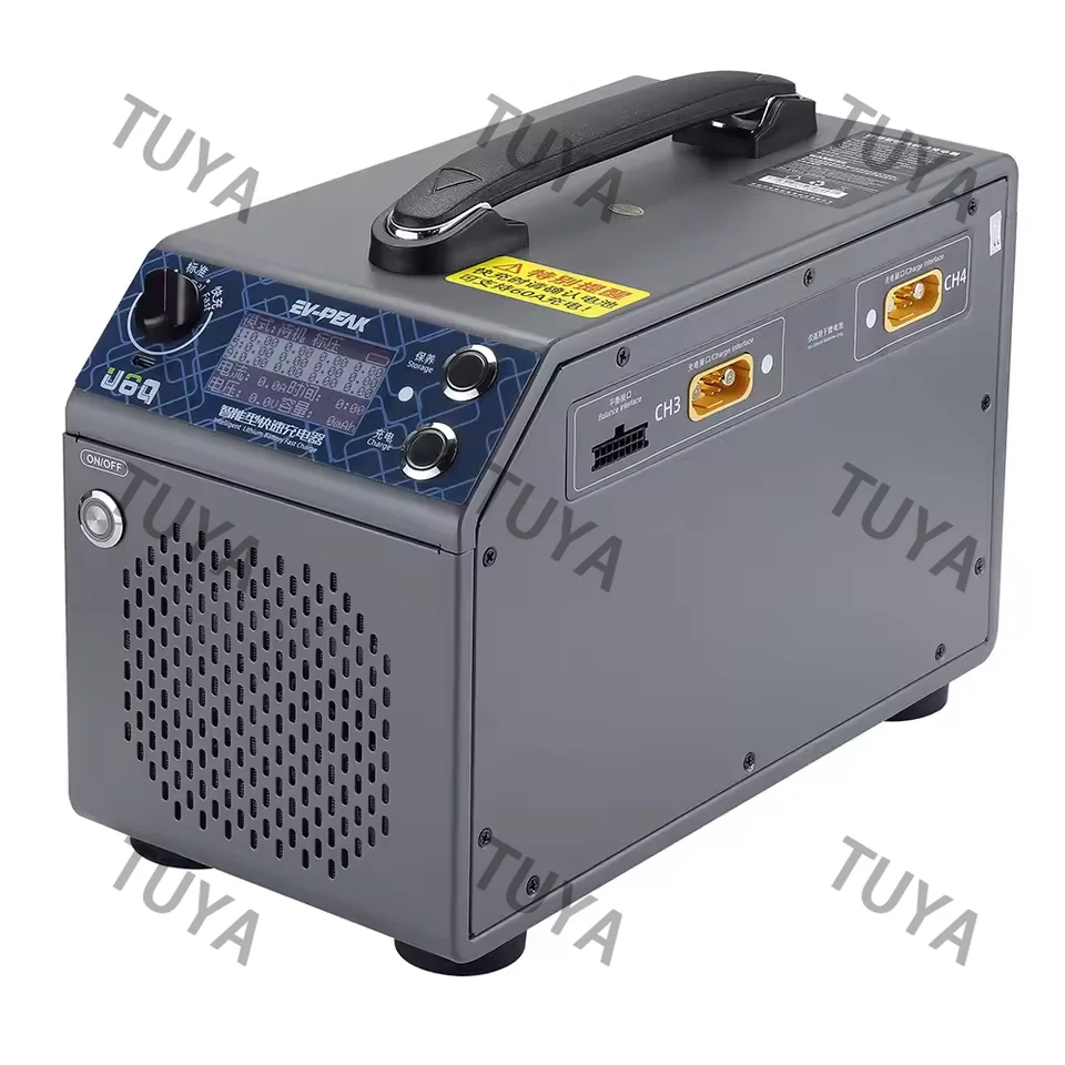 U6Q Lithium Battery Charger 3000W 60A Smart 12S-14S Balanced Charger for LiPo LiHv