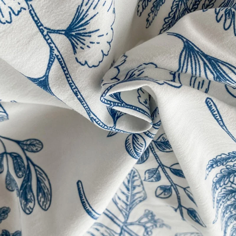 Comfortable Soft Quilt Cover Floral Print Double-faced Skin Friendly Quilt Cover Single Double Bed Quilt Cover Home Textiles