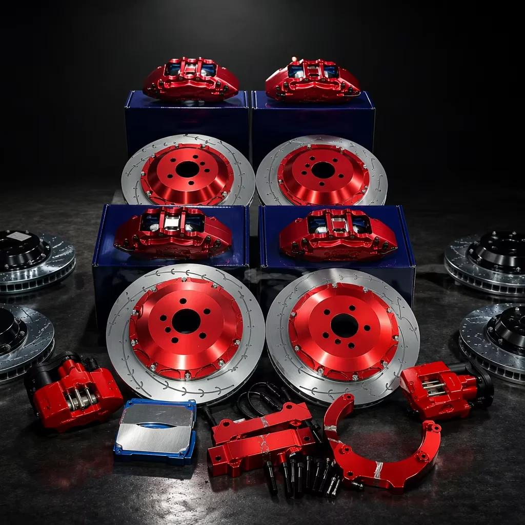 6/4 Piston Big Brake Caliper Kit Factory Direct Upgrade Brake System for MQB Platform Vehicles