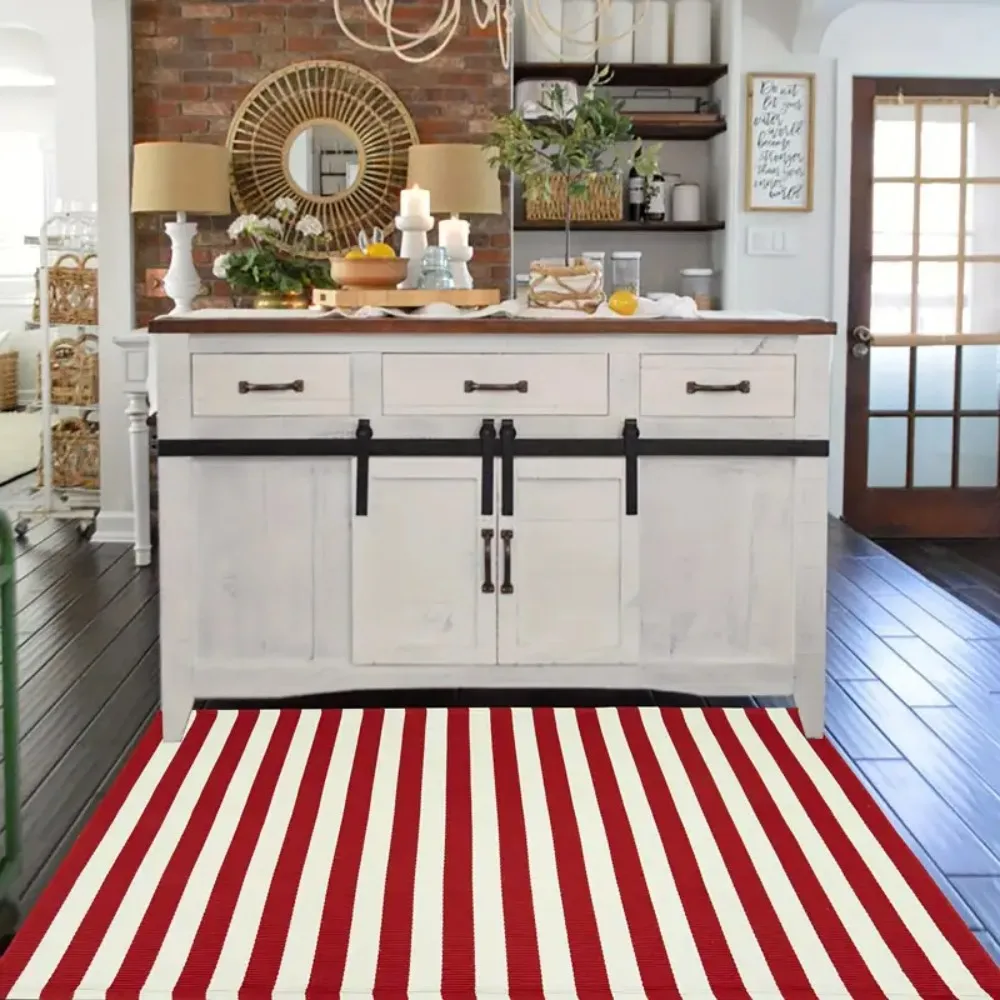 سجادة عيد الميلاد الفاخرة البسيطة من VIKAMA - سجادة احتفالية ناعمة لغرفة المعيشة وغرفة النوم والمدخل وديكور المنزل الخارجي