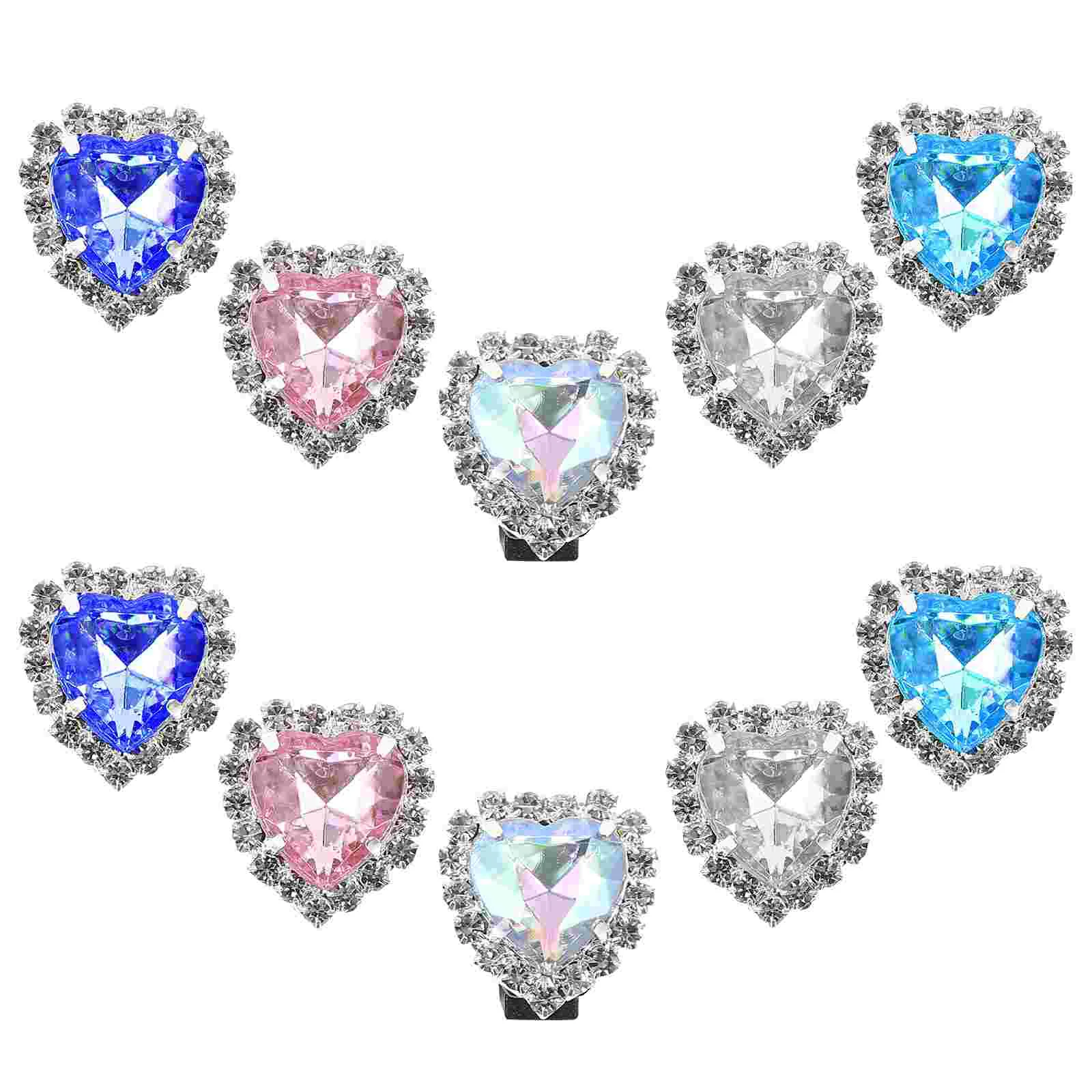 

12 Pcs Shoe Buckle Decorations Charms Clips for Sneakers DIY Shoelaces Women's Fashion Rhinestone Rhinestones