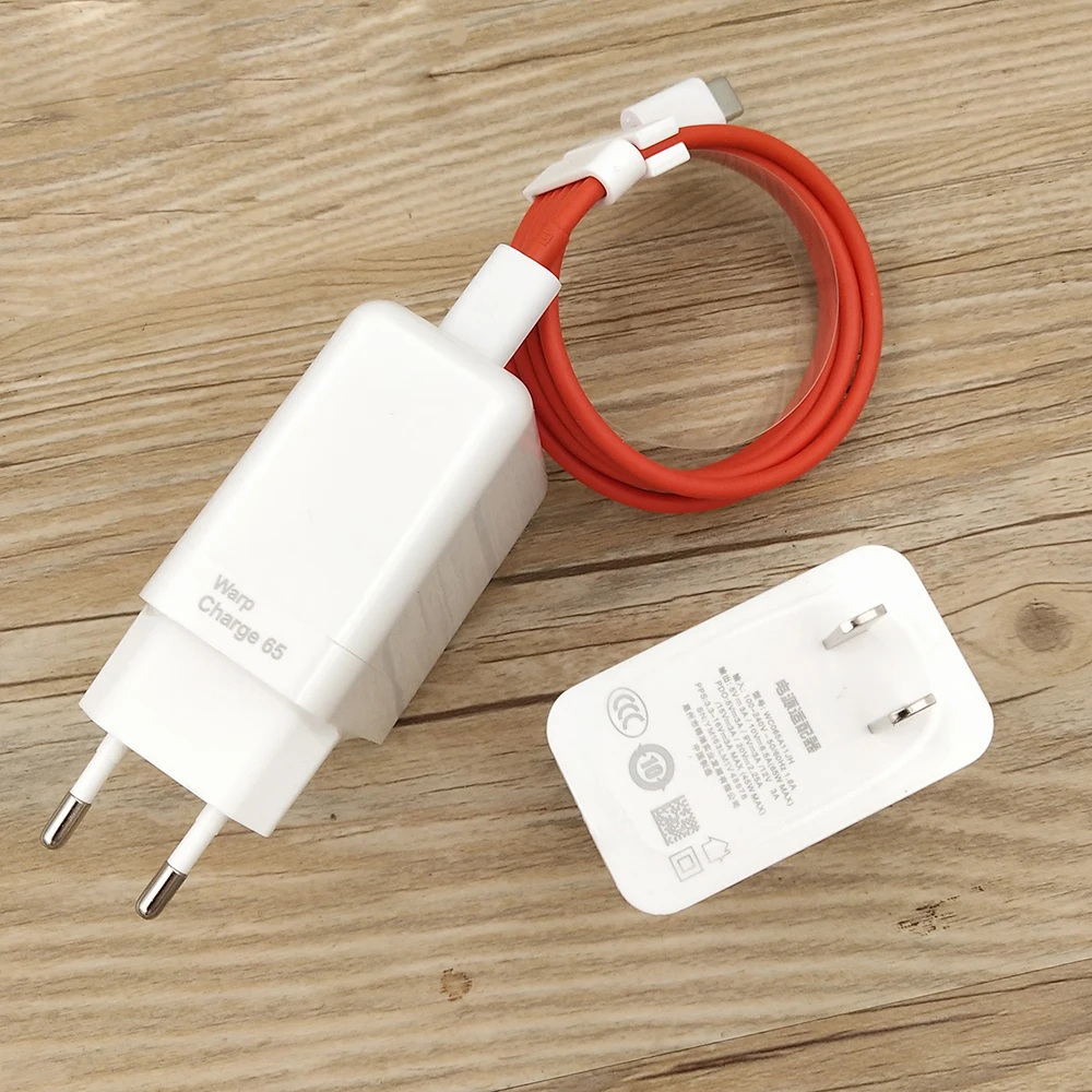 For Oneplus Charger 65W Fast Warp charger EU/US Adapter Type C To type C Cable For One Plus 9 Pro 9R 8T 8 7 7T Pro Nord N10 N100