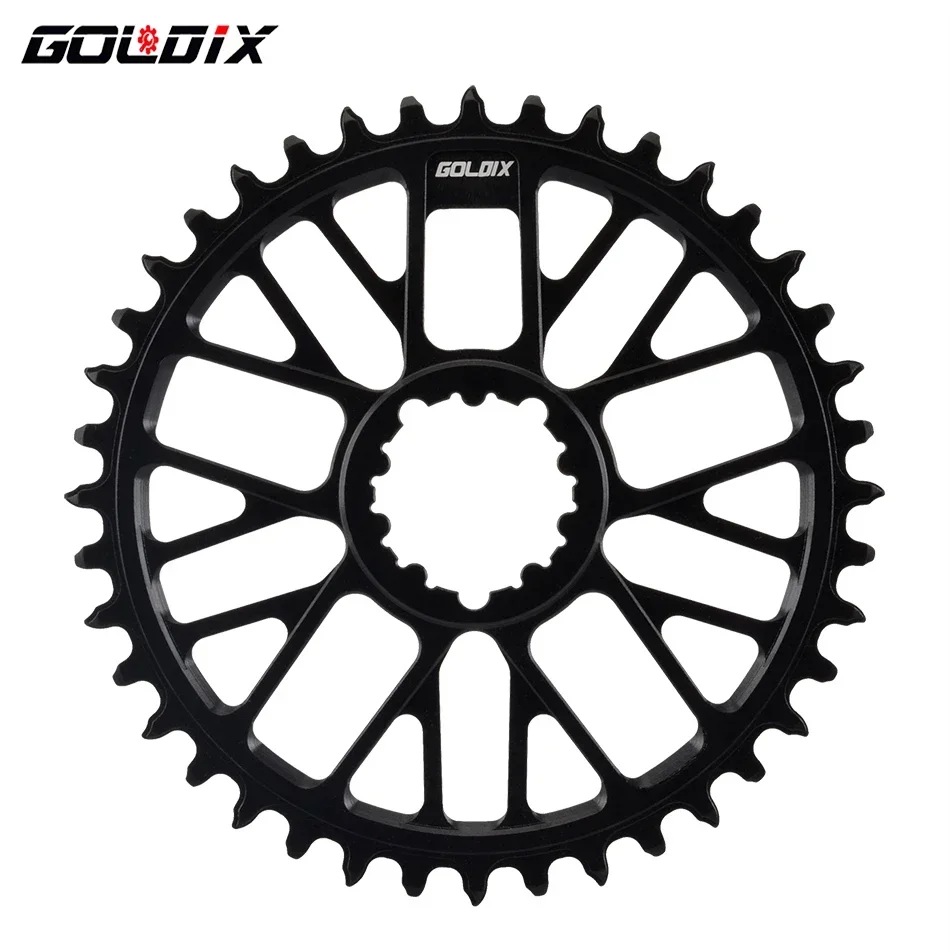 GOLDIX Ultralight Bicycle Directly Install Chainring Narrow Wide Teeth 0mm Offset Chainwheel for MTB/Road Bike Crankset