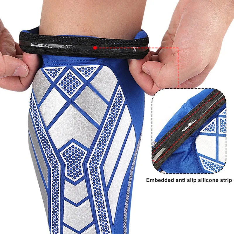 1Pcs Soccer Shin Guards for Men and Women, Mini Shin Guards for Football Basketball , Leg Sleeves with EVA for RunningCycling