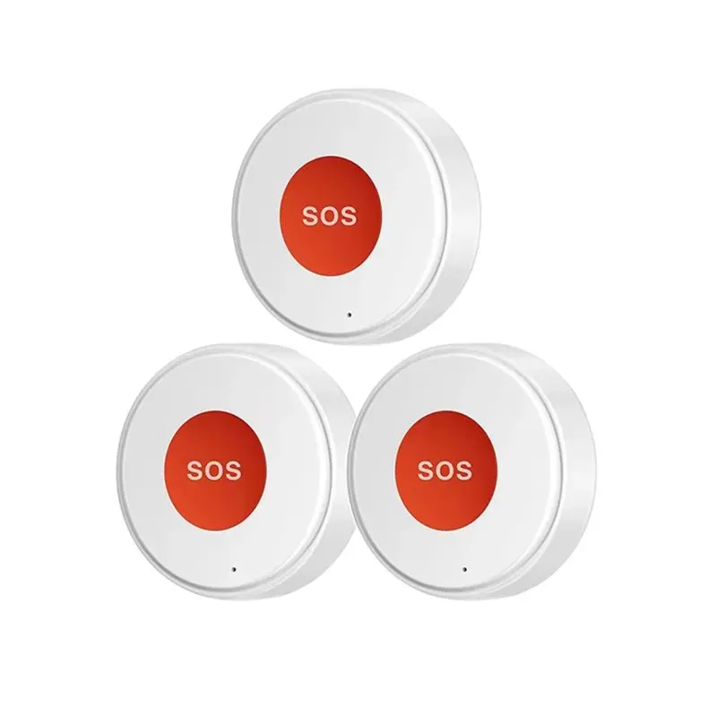 

Комплект из 3-х кнопок SOS Tuya Wifi: беспроводная тревожная сигнализация для пожилых людей, детей и дома, управление через приложение Smart Life