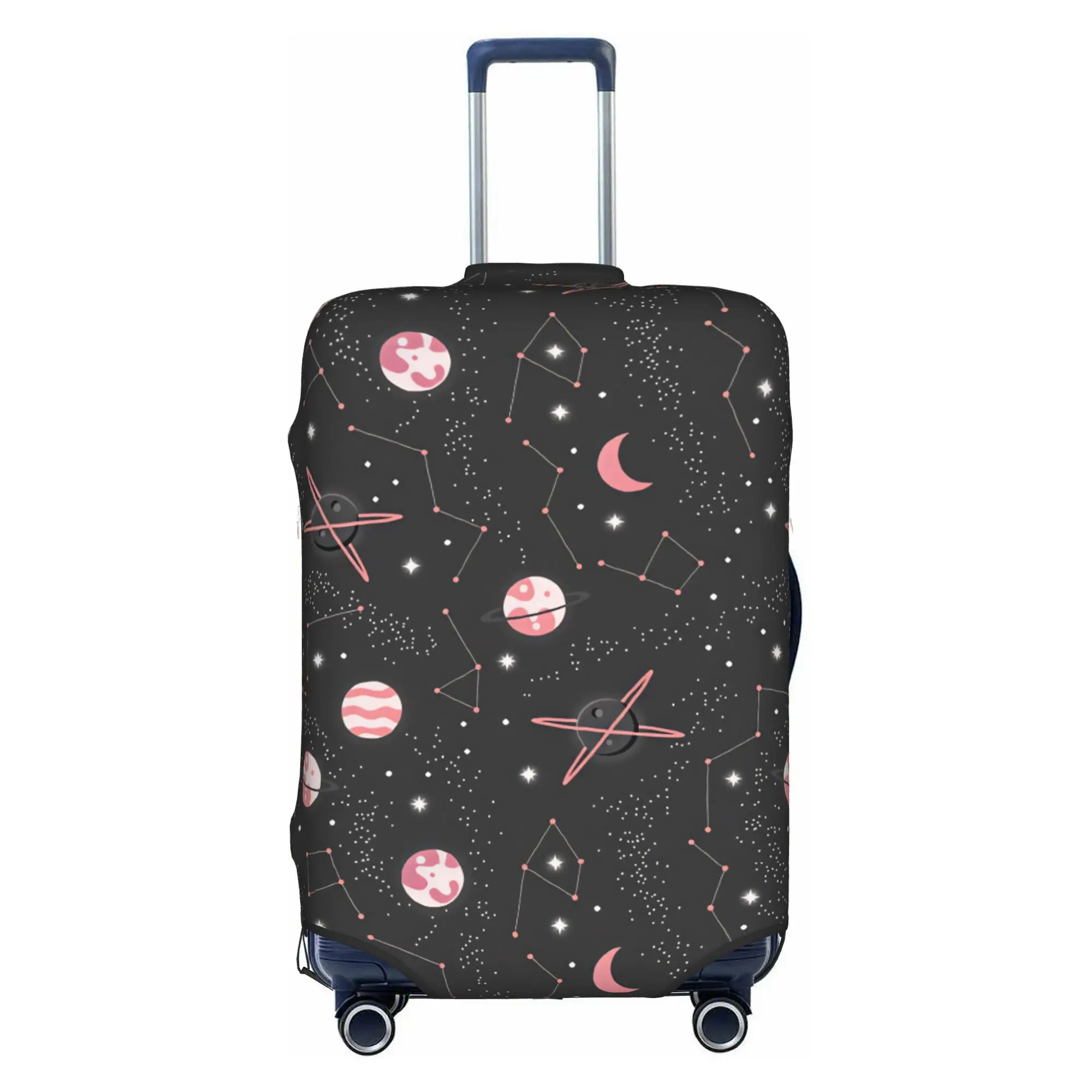 Universe Starry Cosmos Seamless Pattern Travel Luggage Cover Dust Proof Suitcase Cover Protector Fit 18-32 Inch