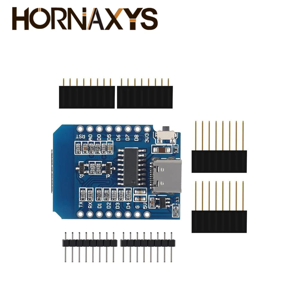 1-10PCS WeMos D1 Mini ESP8266 ESP-12F ESP12 Module WiFi Development Board TYPE-C Micro USB 3.3V Digital Pin For Arduino