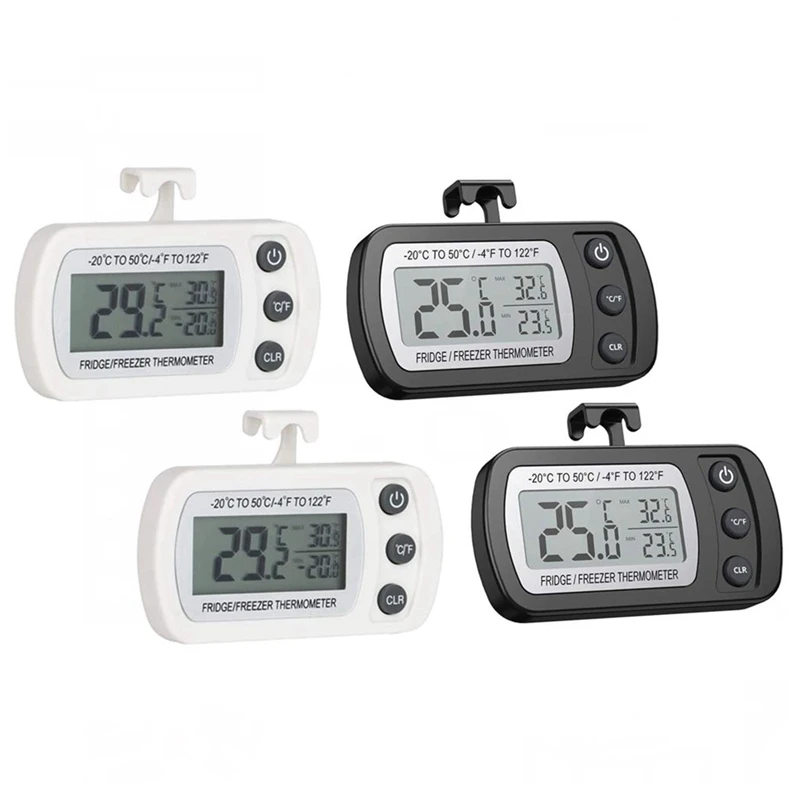 Digital Refrigerator Thermometer, Mini Freezer Thermometer, Refrigerator Freezer Waterproof,For Kitchen,Home,Restaurants