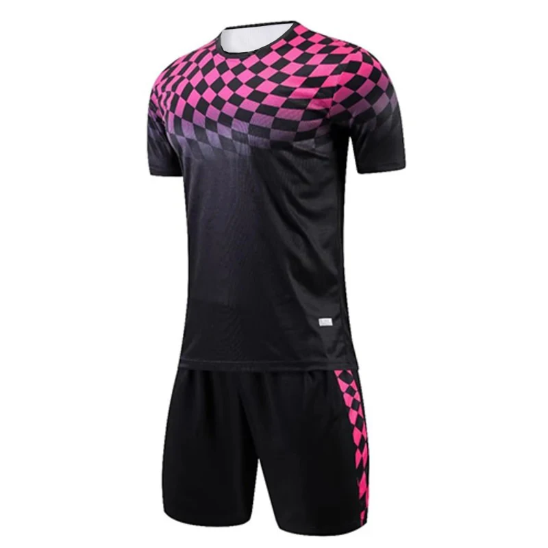 Men Soccer T-shirt Set Adult Kid Football Jerseys Quick Drying Outdoor Trendy Sportswear Breathable and Comfortable Clothing