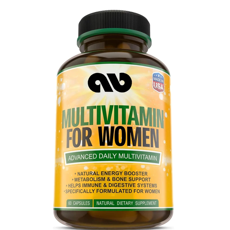 

Women's multivitamin supplements. Immune and female support+antioxidants and natural enhancers, 60 pills